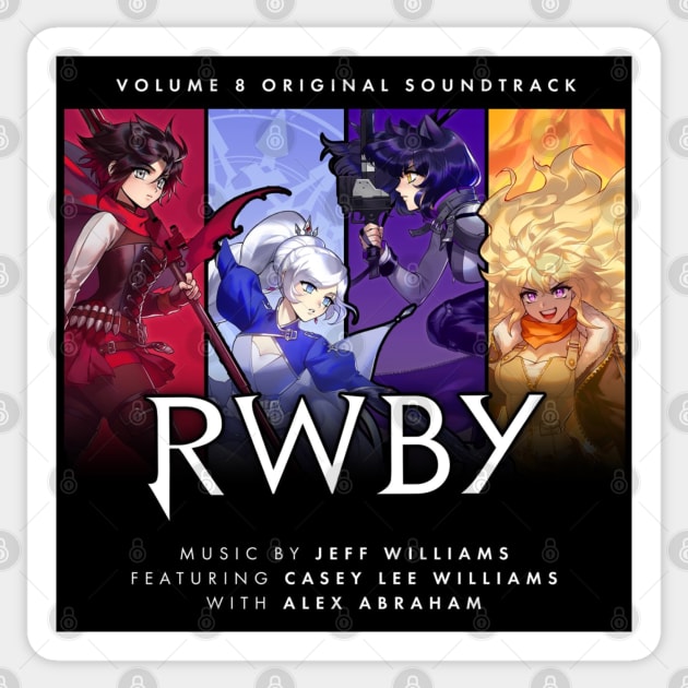 RWBY - Volume 8 OST Album Cover Sticker by indieICDtea